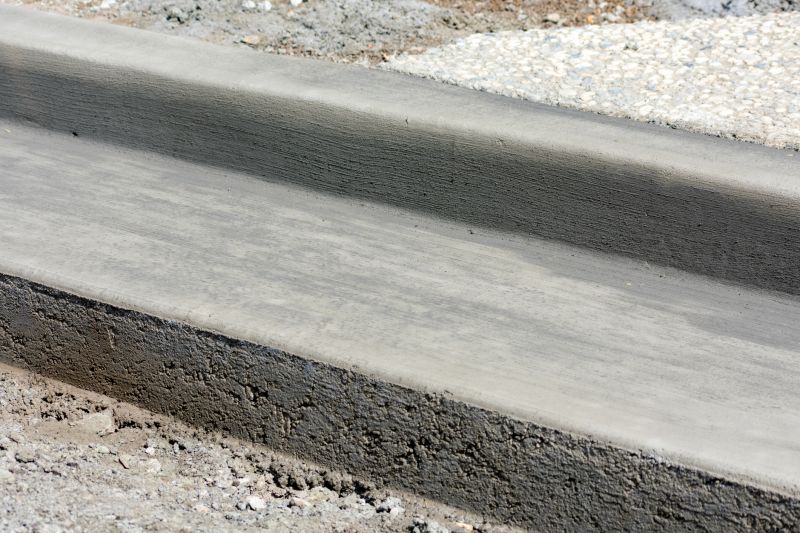 Close-up of Cement Curbings